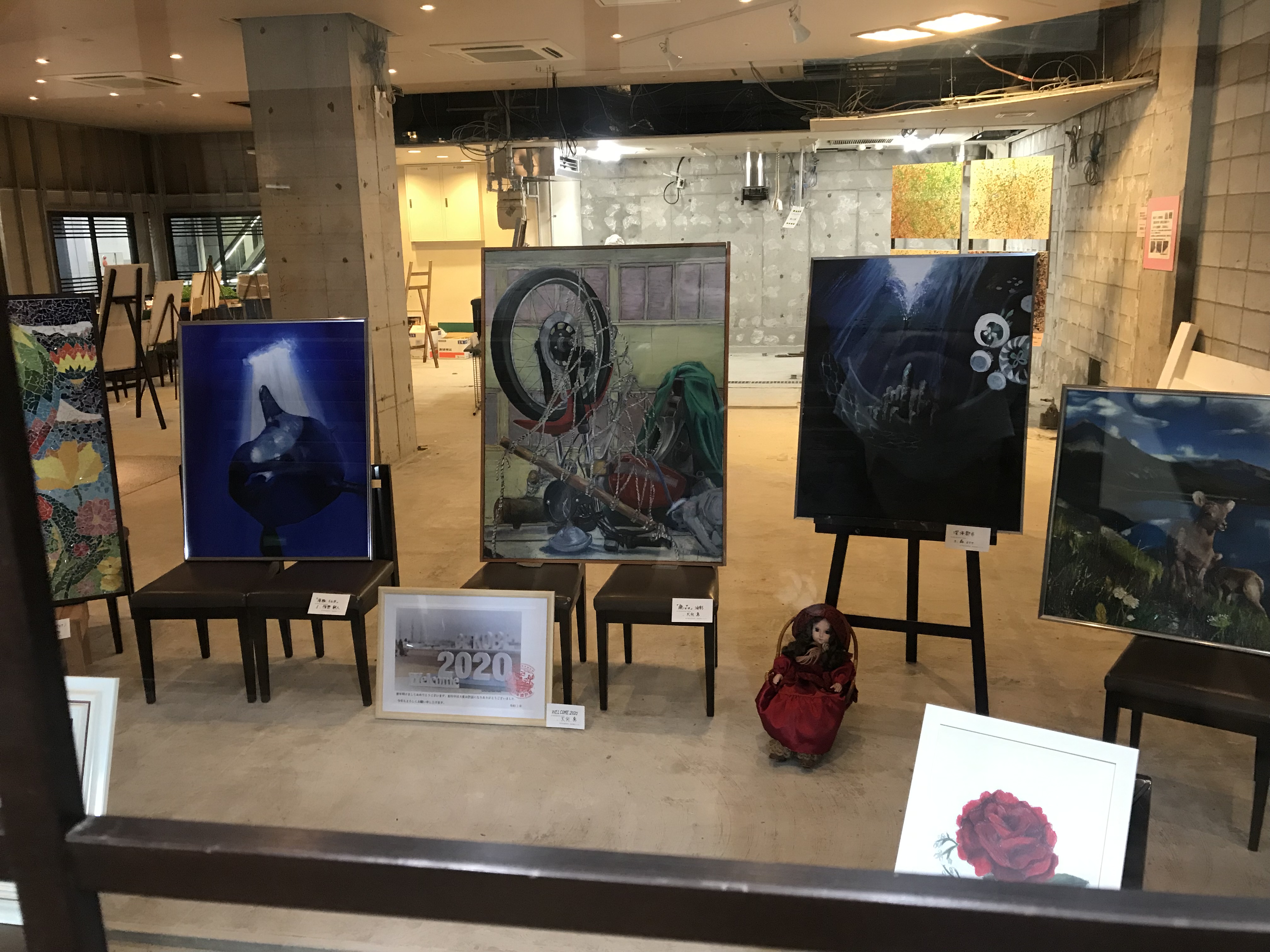 本校美術部 新長田にて作品展を開催 兵庫県 私立 高校 神戸野田高等学校